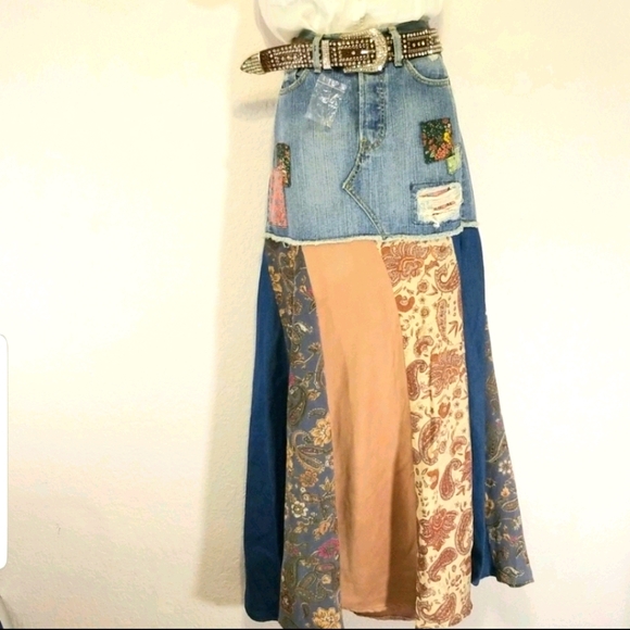 Levi's Dresses & Skirts - Levi's vintage maxi boho patchwork skirt